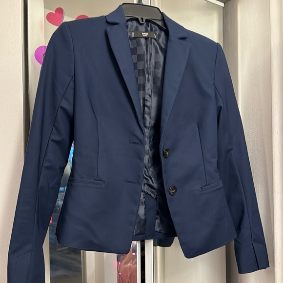 Mango navy suit (blazer and pants) - Picture 1 of 2